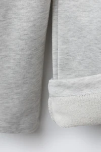 PANTALON EN MOLLETON À JAMBES LARGES ÉTOILES