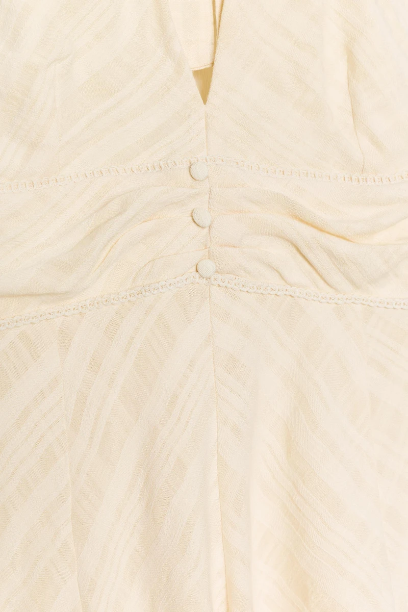 RUSTIC HALTER NECK MINI DRESS