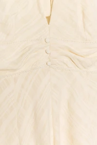 RUSTIC HALTER NECK MINI DRESS