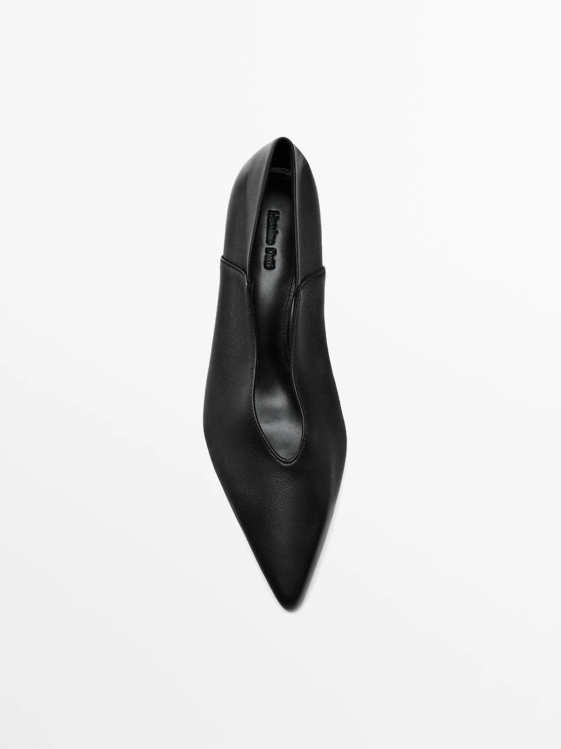 Escarpins en cuir souple nappa