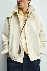 CROPPED FIT HOODED TECHNICAL PARKA