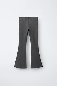 LEGGING CÔTELÉ FLARE LISSE
