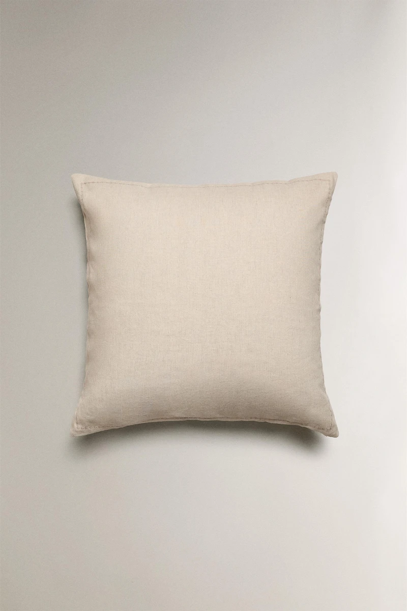 QUILTED LINEN DOTTED PILLOW SHAM FOR QUILT