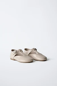 PATENT FINISH T-BAR BALLERINAS