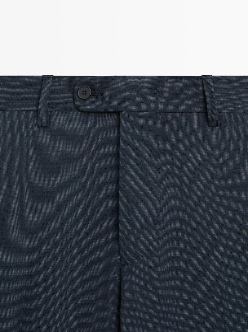 Cold wool suit trousers