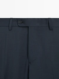 Cold wool suit trousers