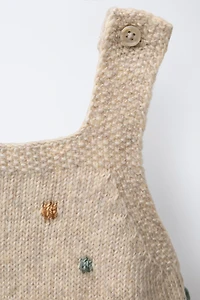 SMALL BALL KNIT JUMPSUIT