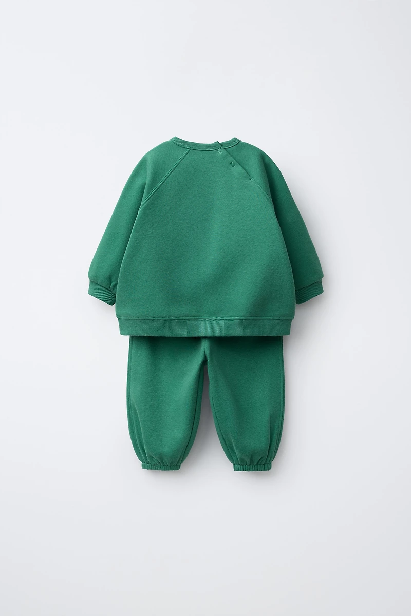 ENSEMBLE SWEAT-SHIRT ET PANTALON JOGGER BASIQUE