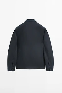 Cropped linen jacket