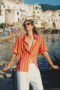 SHORT SLEEVE STRIPED SHIRT
