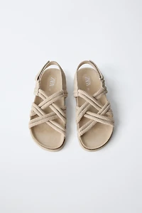 ROPE DESIGN LEATHER SANDALS