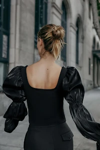 TOP STRETCH BOUTONS COMBINÉ