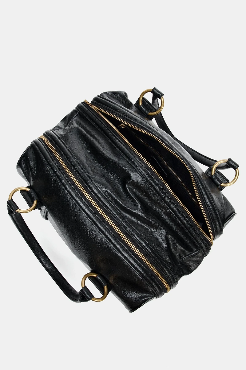 SHOULDER BAG WITH METAL DETAILS