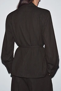 BLAZER CHEVRONS CEINTURE ZW COLLECTION