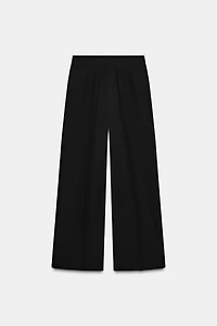 HIGH-WAISTED STRAIGHT LEG PANTS