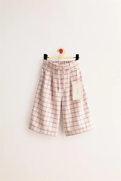 ZARA TIMELESS - PANTALON LARGE À CARREAUX