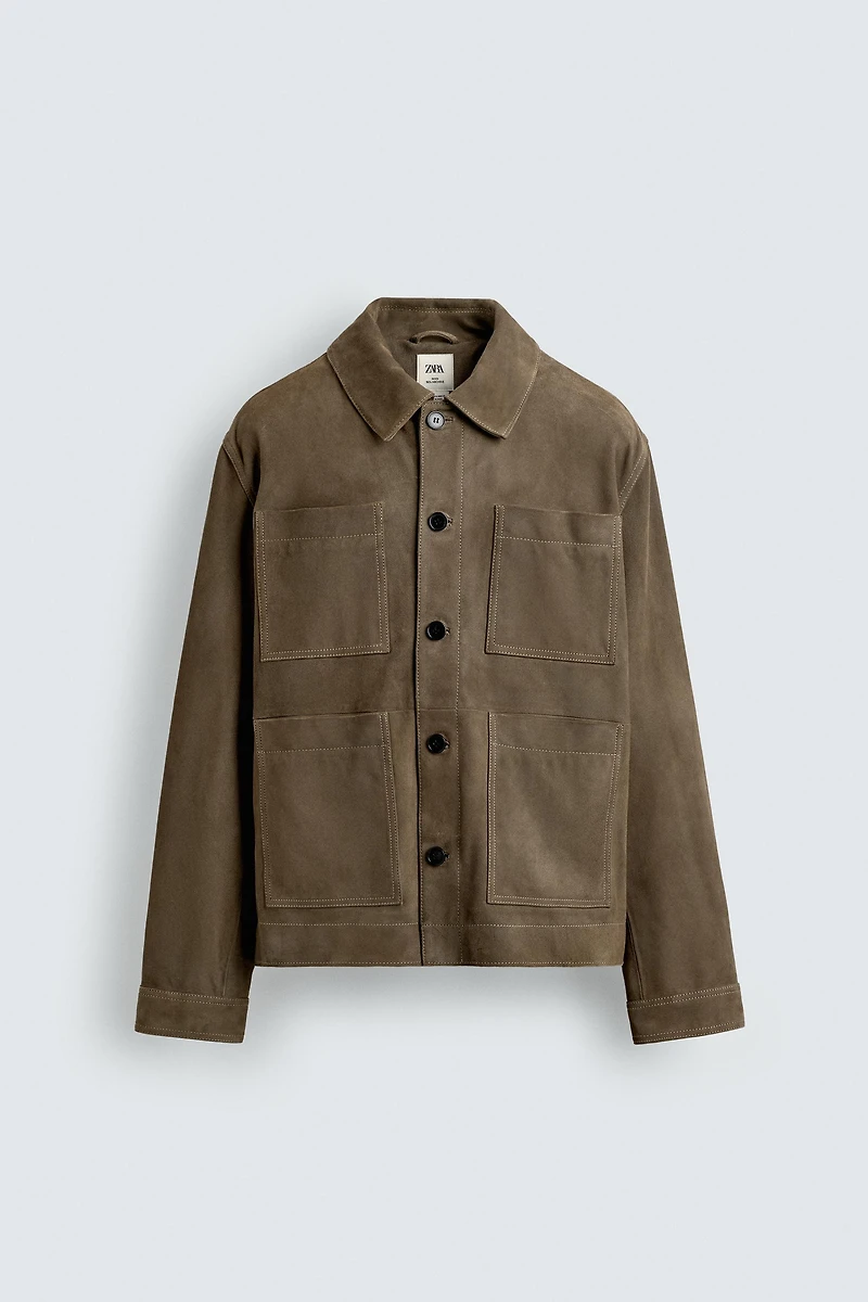 SUEDE POCKET JACKET