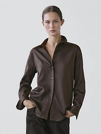 Chemisier fluide à rayures