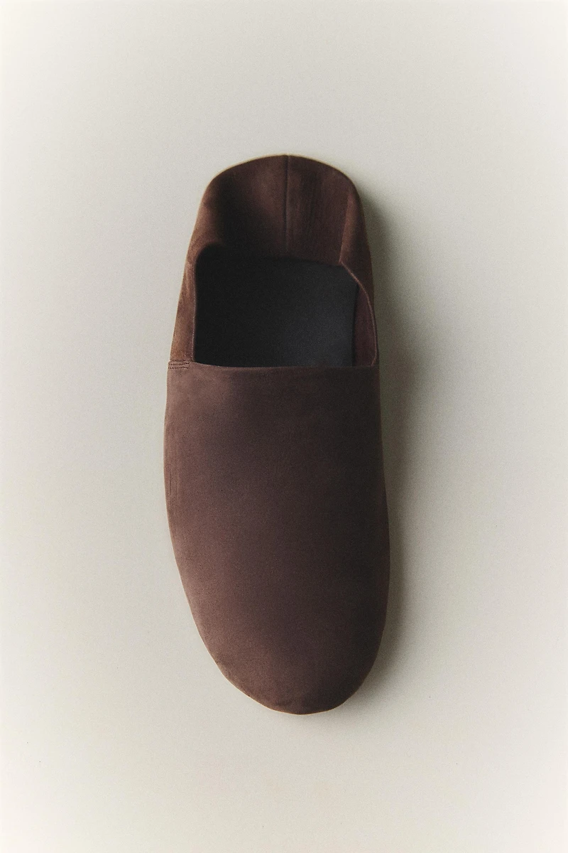 LEATHER TRAVEL MOROCCAN SLIPPERS