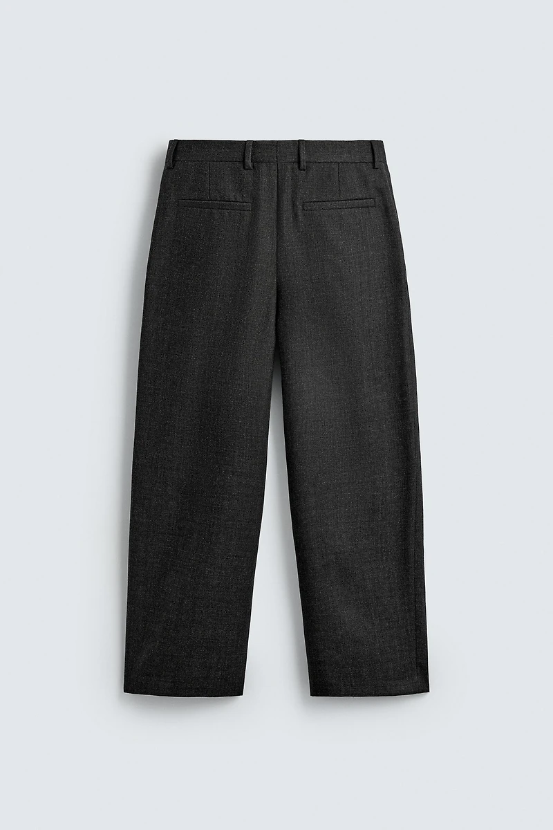 LIMITED EDITION 100% WOOL PLEATED PANTS
