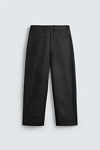 LIMITED EDITION 100% WOOL PLEATED PANTS