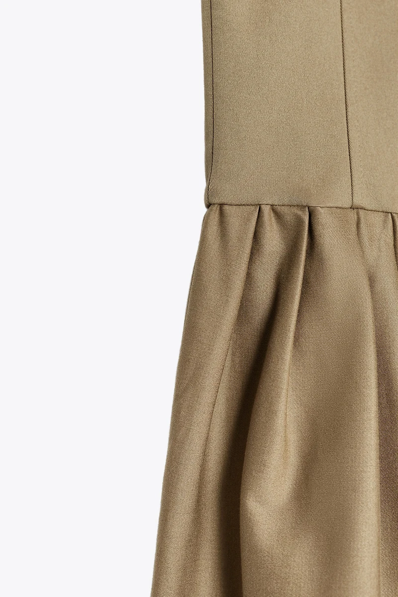 STRAPLESS MIDI DRESS