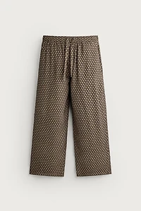 PRINTED JOGGER WAIST PANTS