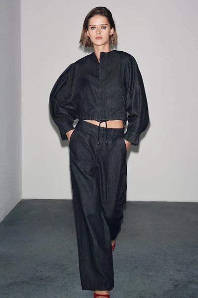 PANTALON DENIM À PINCES ZW COLLECTION