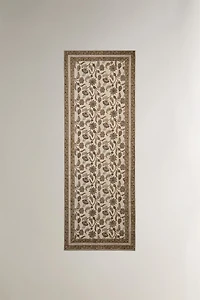 FLORAL PRINT AREA RUG