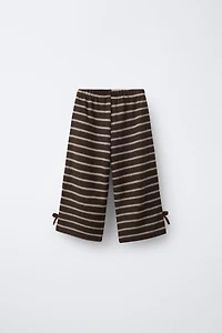 PANTALON JUPE-CULOTTE DOUX AU TOUCHER AVEC LACETS