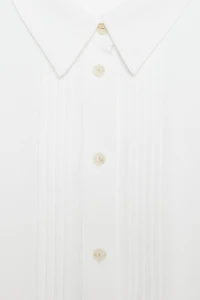 CHEMISE EN CRÊPE PLIS NERVURÉS