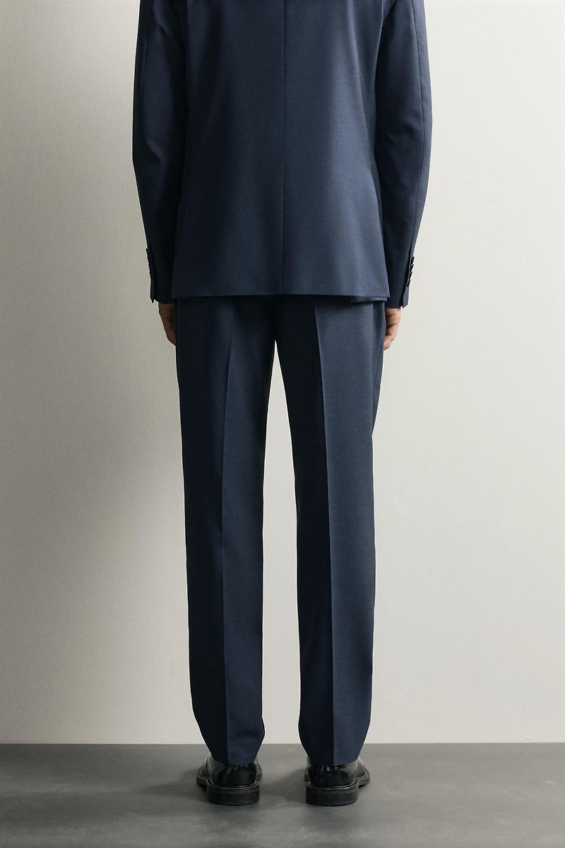 PLAID SUIT REGULAR FIT PANTS