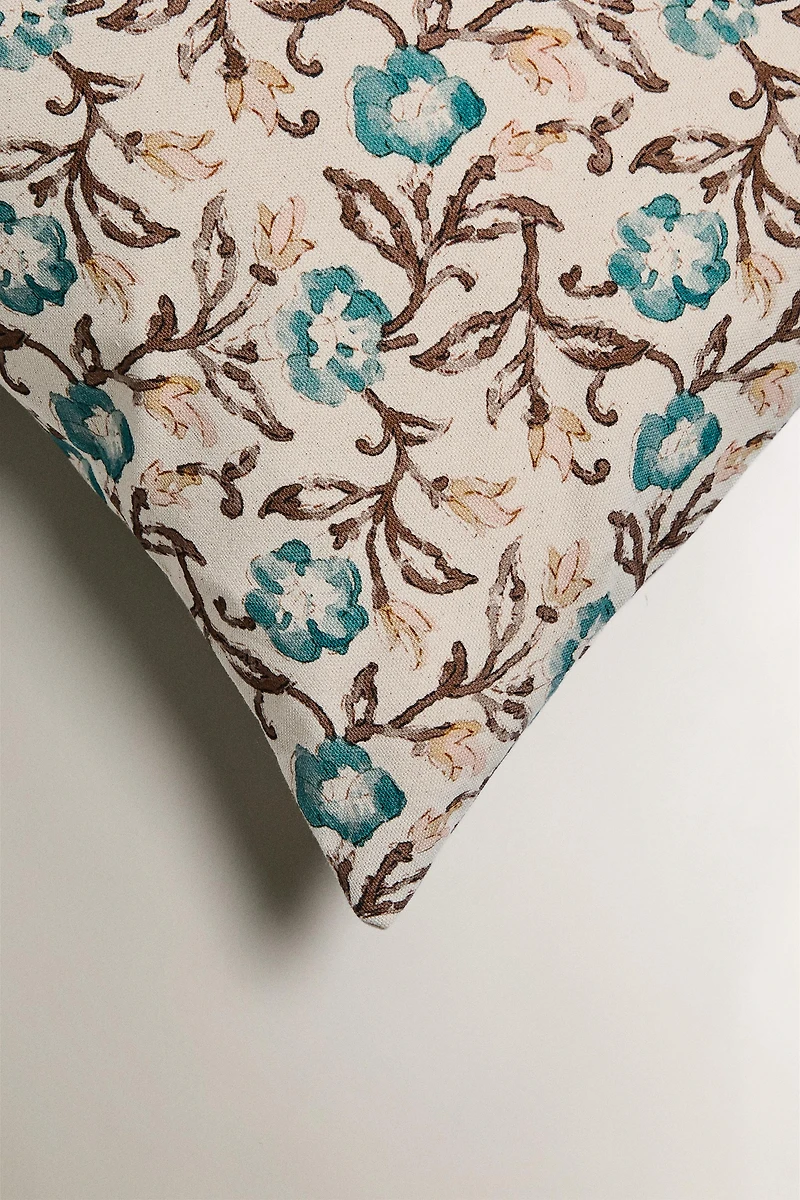 HOUSSE DE COUSSIN IMPRIMÉ FLORAL