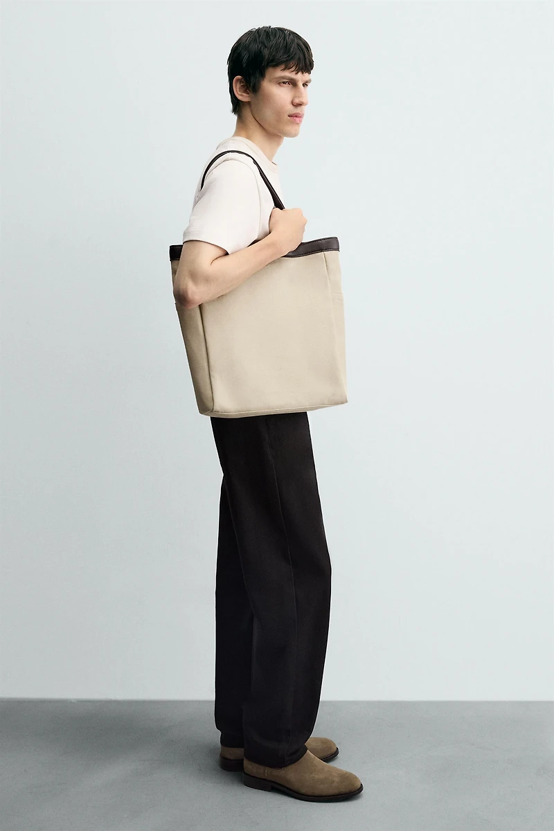 COTTON FABRIC SHOPPER