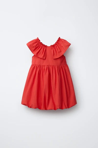 ROBE EN POPELINE EFFET BALLON