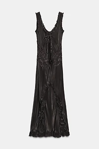 EMBROIDERED LONG DRESS ZW COLLECTION
