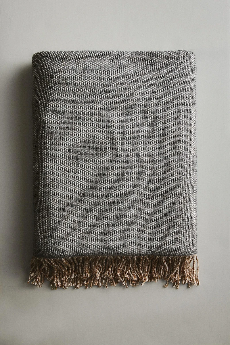 WOOL AND ALPACA BLANKET