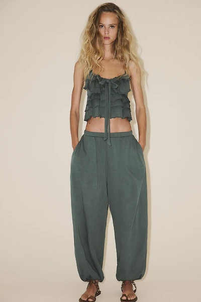 PLUSH BALLOON PANTS