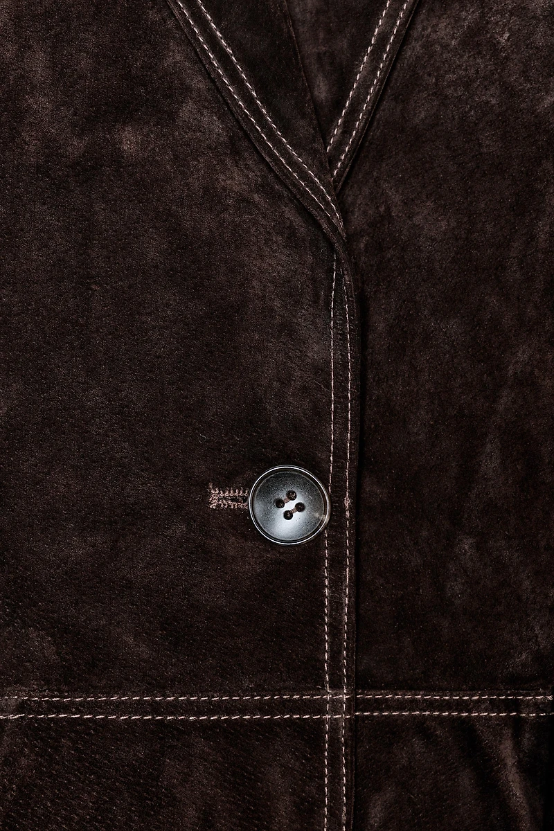 BLAZER 100 % CUIR DROIT