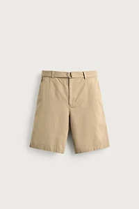 BELTED RELAXED FIT SHORTS