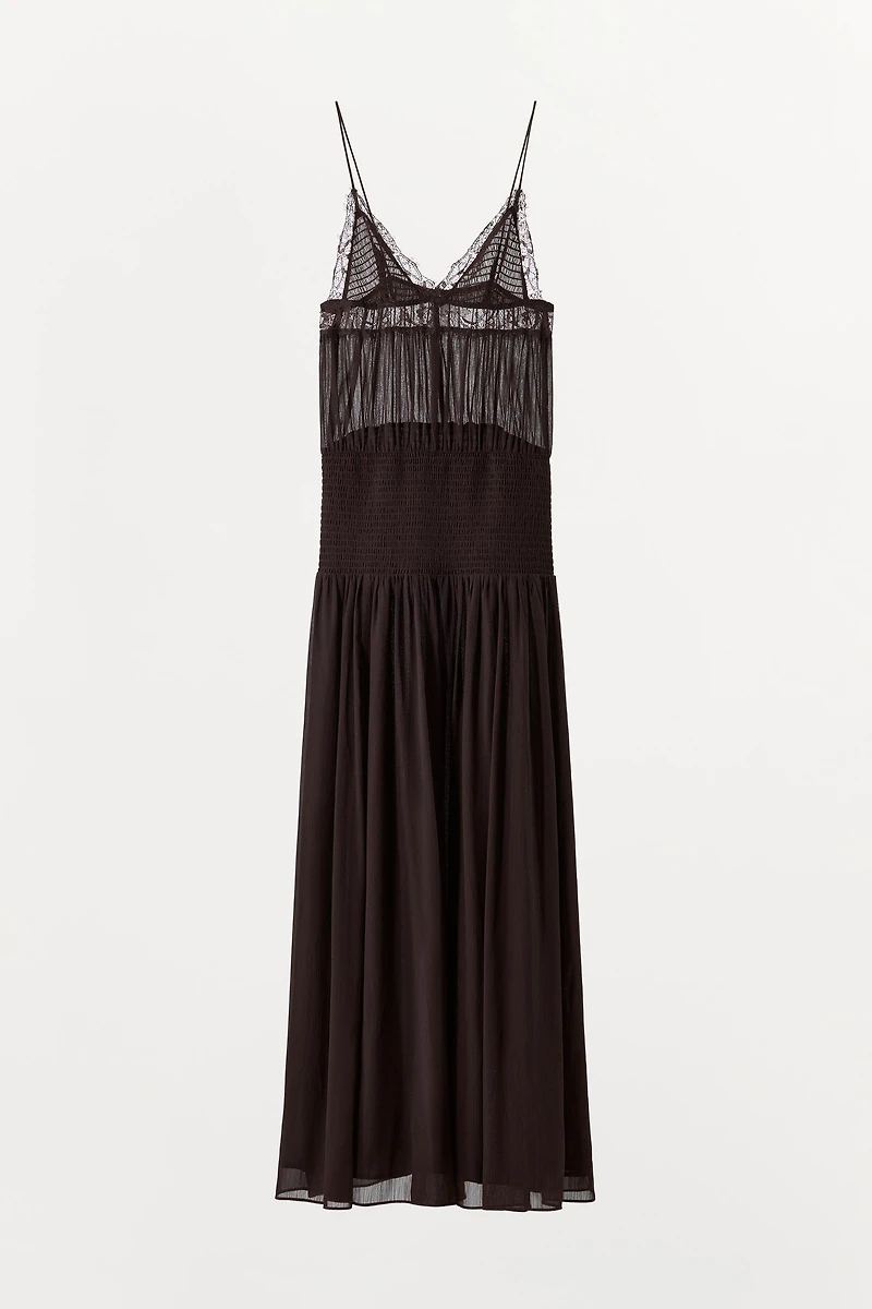 LACE STRAP DRESS
