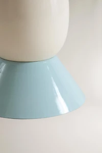 GEOMETRIC METAL SIDE TABLE