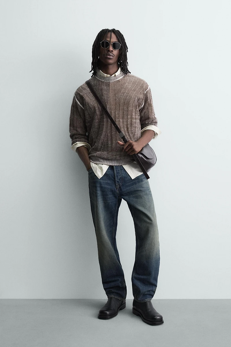 ABSTRACT JACQUARD JUMPER