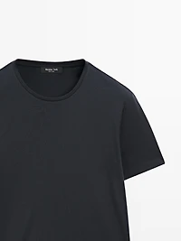 T-shirt à manches courtes en laine mélangée
