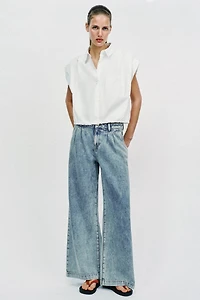BALLOON CROPPED SHIRT