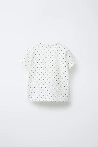 RIBBED T-SHIRT WITH BOWS