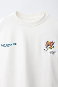 T-SHIRT À ÉTIQUETTE ANIMALIER