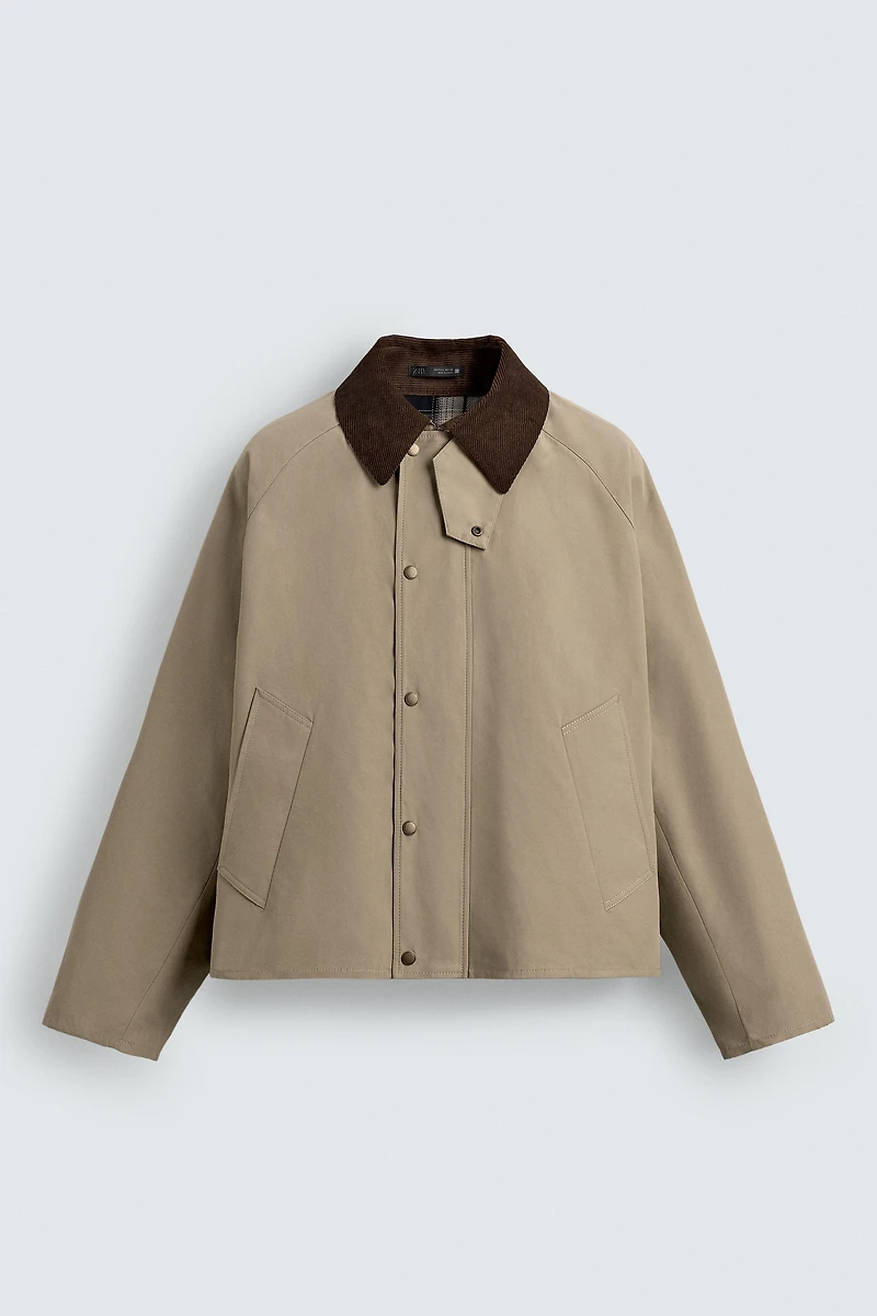 BLOUSON TECHNIQUE COL CONTRASTANT