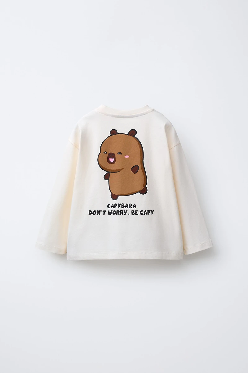 T-SHIRT IMPRIMÉ CAPIBARA CAPYFUN ©