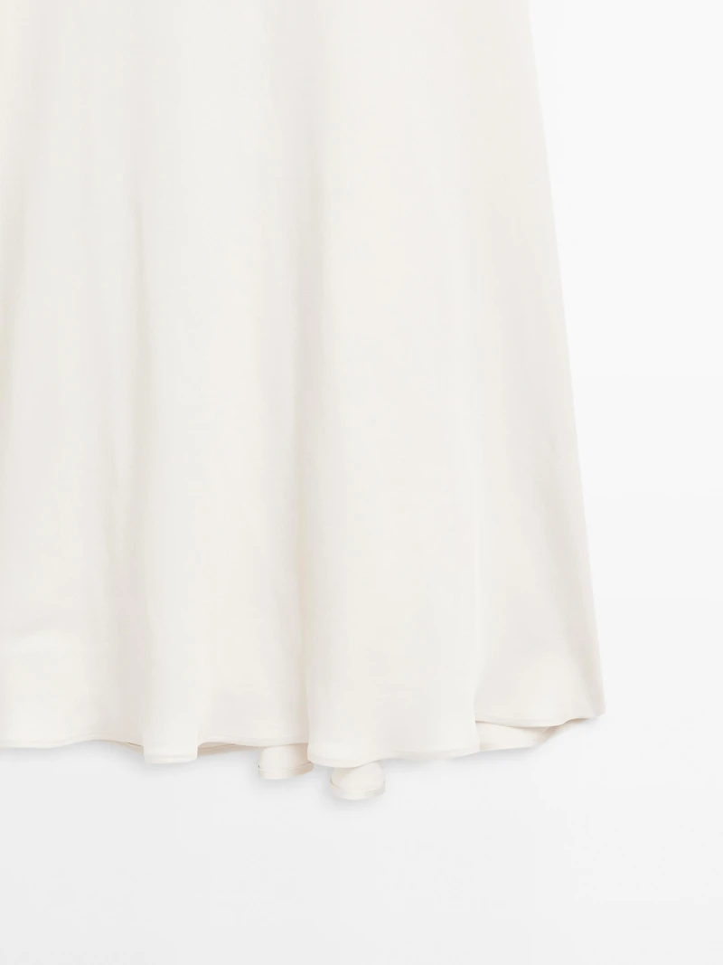 Satin camisole midi dress